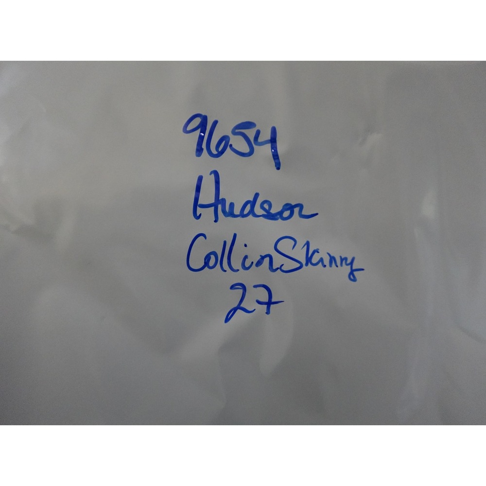 Hudson Collin Skinny Jeans Womens 27 Black Flap Pocket NW422ZAJ - Picture 13 of 13